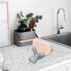 Yousheng 2Pcs Sponge Holders Eco-Friendly Non-Slip Design Cute Bear Shape Dish Sponge Organizer Bathroom Decoration