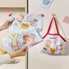 Wall-Mounted Kitchen Hanging Bag Cartoon Large Capacity Mesh Bags Hollow Breathable Vegetable Storage Bag