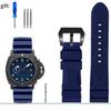 Schwarz Blau Grün Orange Uhrenarmband Silikon Gummi Armband Herren 22mm 24mm Für Panerai 111 441 386 Sport Soft Strap Kostenlose Werkzeuge