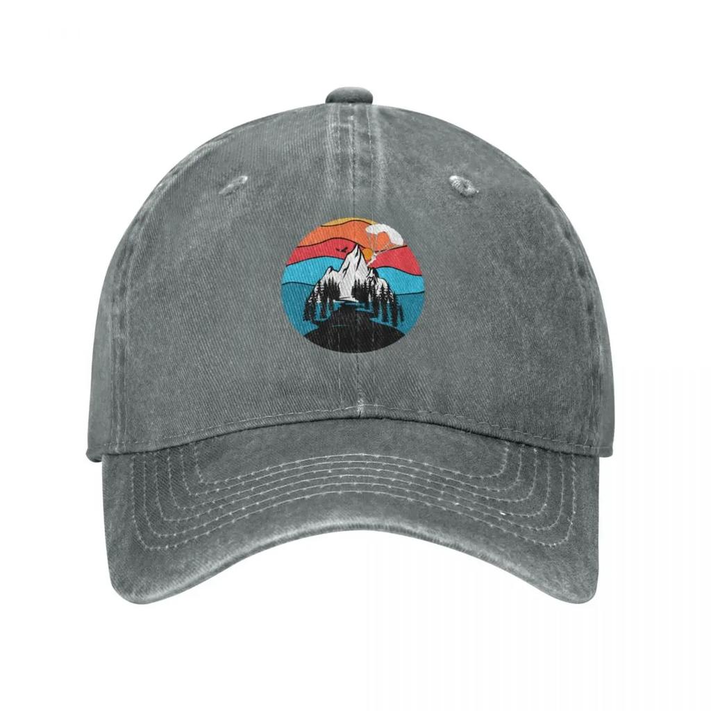 Paragliding Mountains Baseball Cap Birthday Hat Unisex Hat Luxury Brand Unisex Hat Unisex Womens