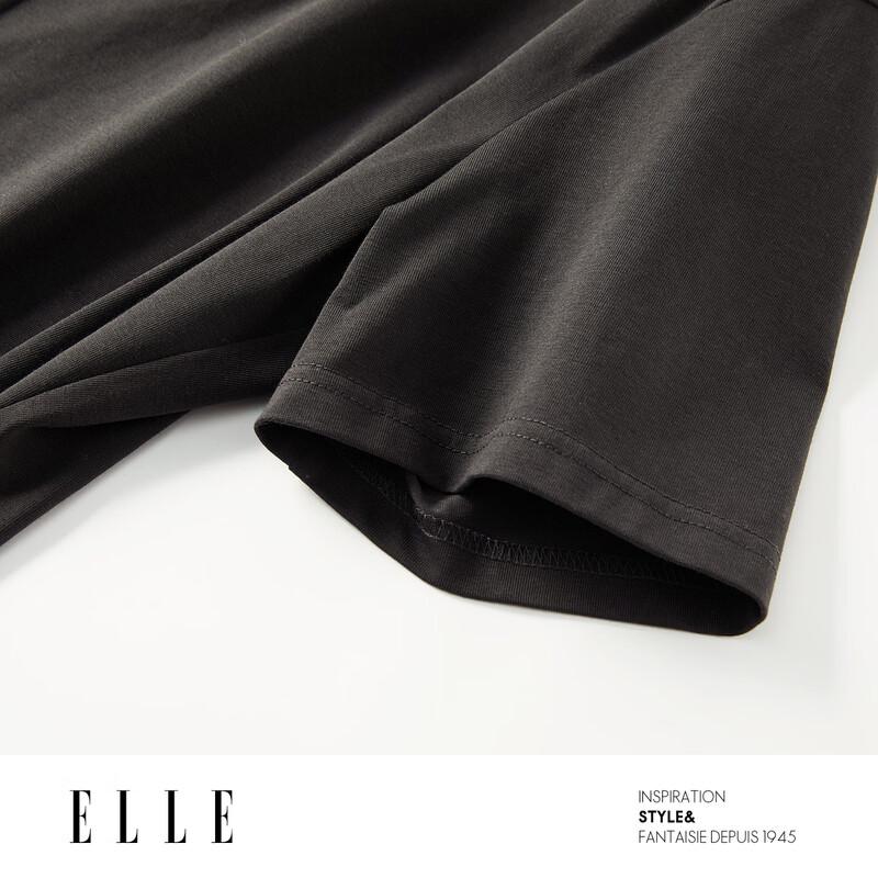 ELLE Women's French Pleated Waist T-shirt
