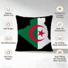 Algeria Alg Flag Cushion Cover 1 Piece Short Plush Pillowcase, Soft And Washable, Mostly Used For Sofa, Car