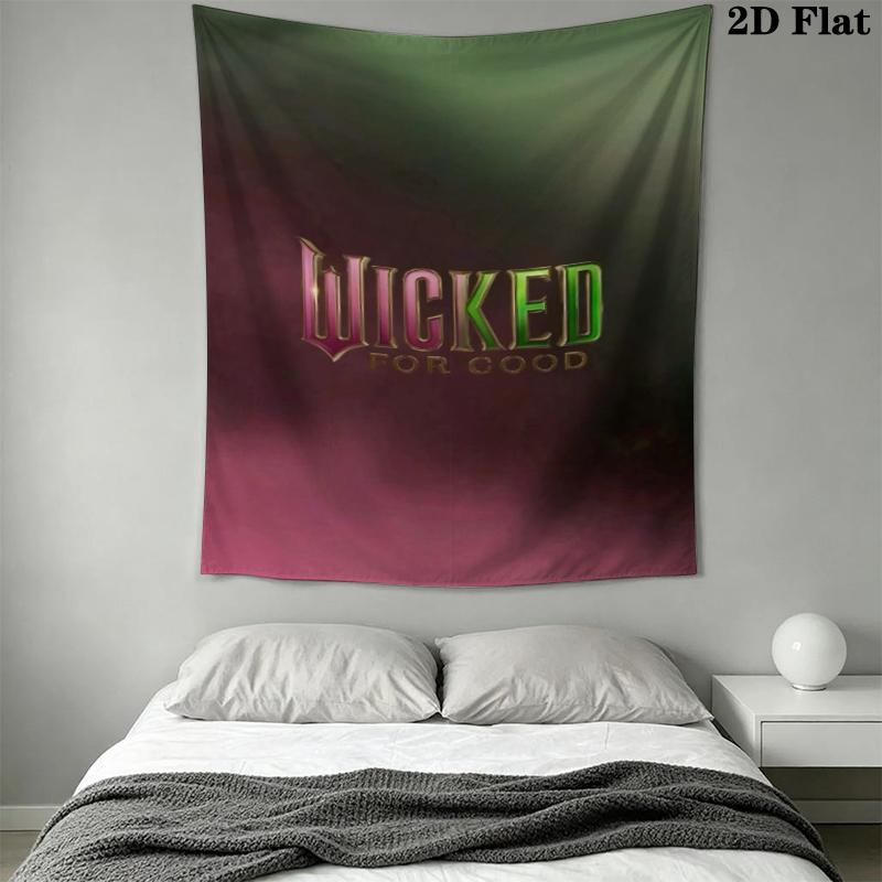 WICKED Wall Tapestry Aesthetic Wall Hanging Printed Fabric Blanket Decorative Tapestries for Bedroom Living Room Home Decor