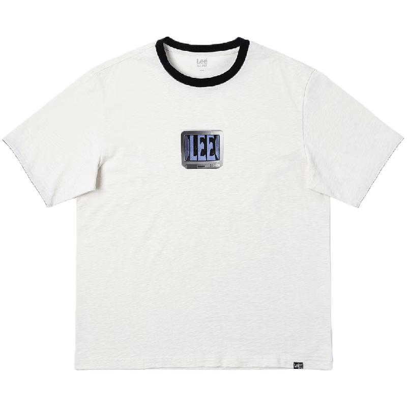 Lee Men's Casual Color-Block Print Round Neck T-Shirt
