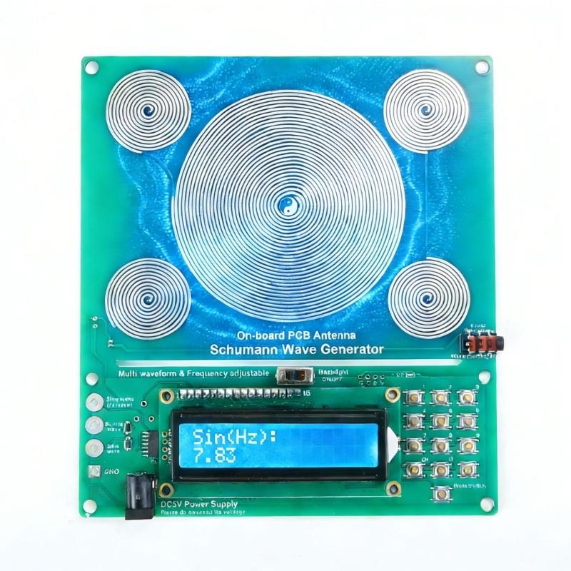 High Stability Schumann Generator with Adjustable Frequency 0.01Hz to 100000Hz Compact Design for Home Office Use