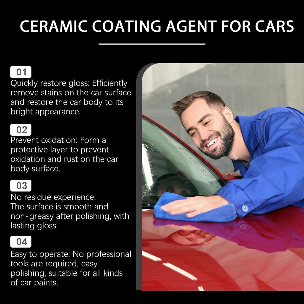 Homonth car coating agent, smooth surface cleaning, decontamination, restore luster, easy to operate, daily maintenance 1set
