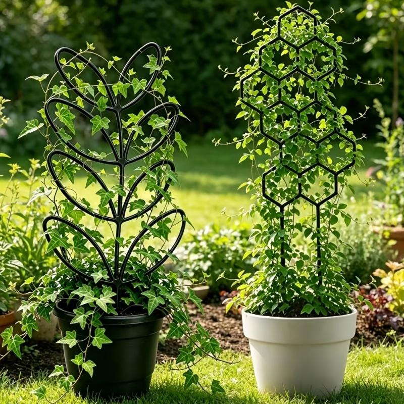 2pcs Plant Climbing Frame Potted Vine Flower Display Support Green Plant Climbing Training Frame Gardening Accessories