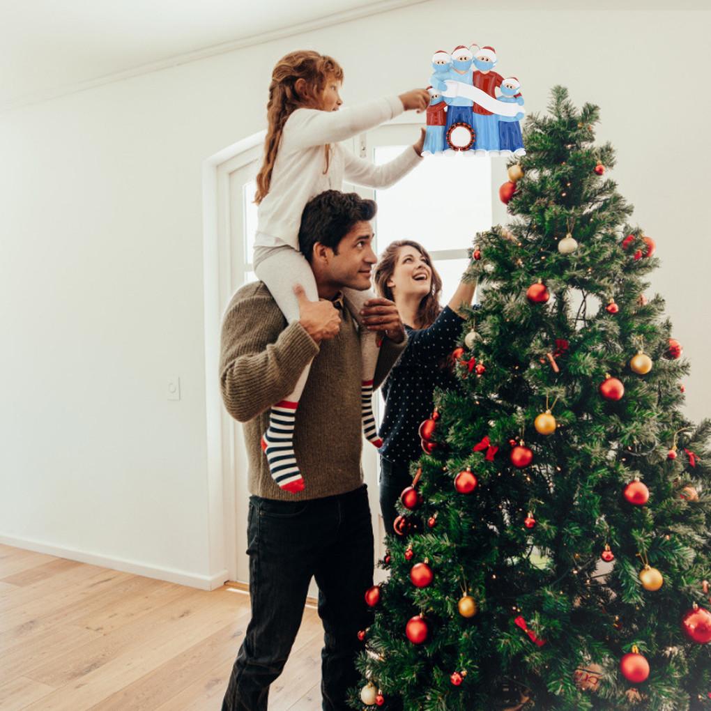 2020 Xmas Christmas Tree Hanging Pendant Ornament ADD Name DIY Family Decoration