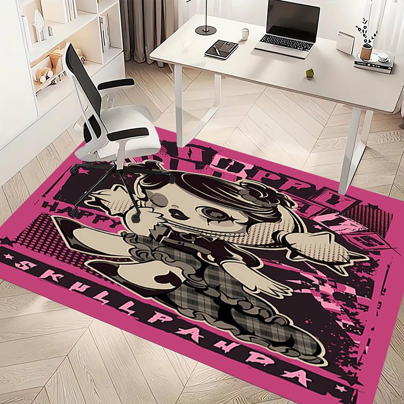 Skullpanda Print Area Rug - Soft,Washable Non-Slip Indoor Mat,Living Room,Home Office Decorative Rug