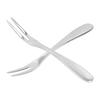 5Pcs Solid Snack Fork Rustless Steel Fruit Fork Handheld Seafood Fork  Kitchen Use