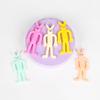 TPR Soft Rubber Elastic Easter Macaron Expression Rabbit Decompression Toy