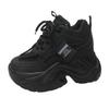 2025 New Chunky Leather Women's Sneakers Solid Color Internal Increase Casual White Ladies Shoes Platform Trainer Jogging Shoe