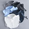 Women Clothes Accessories Detachable Fake Collar Cotton Solid Color Neckline False Collar