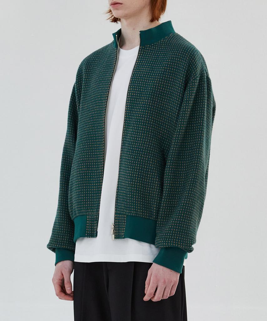 Juan Homme Wool Zip Up Jacket (Green)