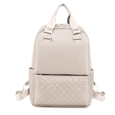 Oxford Cloth Women's Embroidered Backpack Women's Lightweight Waterproof Large Capacity Dual-use Student Crossbody Bag