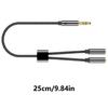 2pcs Versatilitys Headphone Splitter 3.5mm AUXs Splitter Cable for Effortlessly Audios Sharing During Travel or At Homes