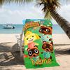 Customizable personalized beach towels Animal Crossing themed designs.Suitable for the beach, yoga, sports;ideal as beach accessories