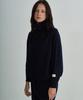 GRIDAJ Wool Blend Collared Cardigan _ Navy