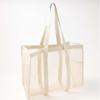 Portable Large Capacity Storage Bag Ultra Light Foldable Beach Bag Mesh Material Travel Organizing Bag Travel