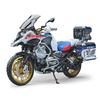 1:7 For BMW R1250 GS ADV Alloy Metal Diecast Motorcycle Model Sound And Light Dynamic Ornaments Collectibles Hobby Birthday Gift