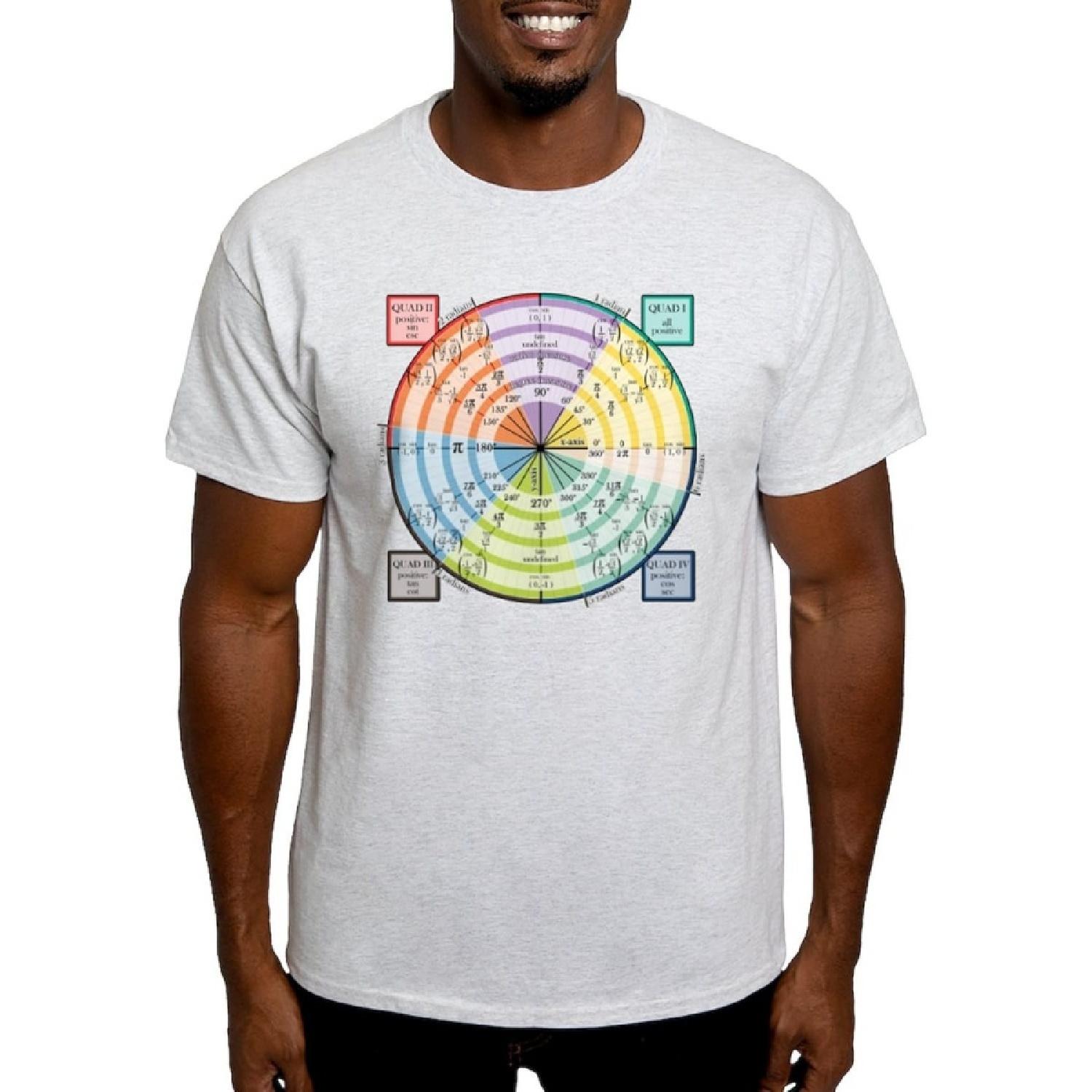 CafePress Unit Circle Light T Shirt Men s 100% Cotton, Classic Graphic Light T-Shirt XXXXXL белый