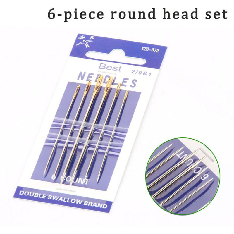 

Shuangfeiyan genuine hand-sewn leather needle DIY handmade leather craft tool round head needle pointed needle special-shaped n