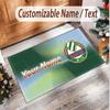 Personalized Crystal Velvet Carpet Rapid Wien FC Pattern Non Slip Floor Rug