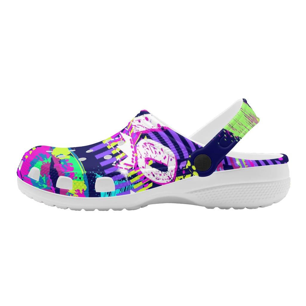 Printed EVA Garden Clogs Women Men Breathable Lightweight Slip On Shoes Beach Pool Bathroom Home Daily Sandals Casual Walking