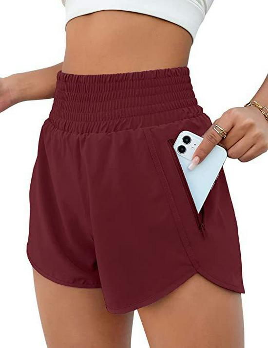 High-Waist Women's European & American Yoga Shorts – Quick-Dry, Loose-Fit, Dual-Layer Design