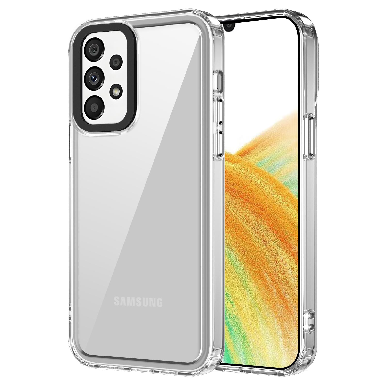 

For Samsung Galaxy A33 5G Shockproof Cases PC+TPU Clear Phone Cover Transparent