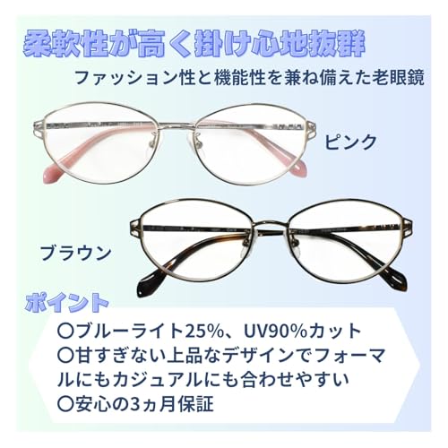 PrePiar Women's 1.5mm Reading Glasses, Stylish Blue Light Blocking, 3-Month Warranty, Case Included, Brown