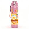 1PC First Day Of School Theme 750ml Color Plastic Sports Water Bottle Leakproof Flip Straw Lid Suitable for Sports Office Home Use