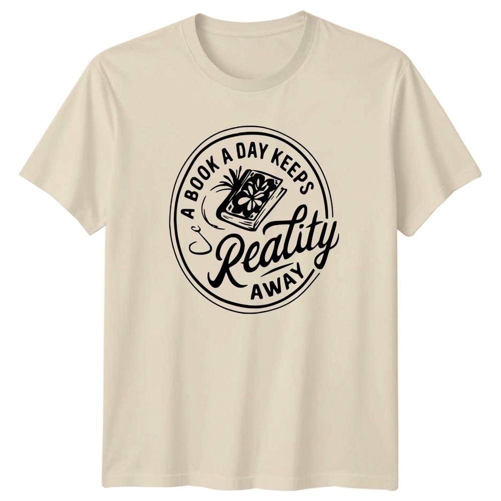 A Book A Day Keeps Reality Away Reading Book Lover Unisex Unisex Graphic Tee