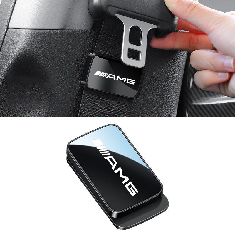 

Car Sticker Fashion Magnetic Car Interior Supplies Seat Belt Holder Stabilizer For Mercedes Benz AMG W204 W205 W203 W211 W212 W2