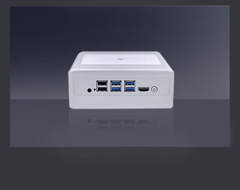 Mini PC 11a Generazione con Ricarica Wireless: Terminale Cloud Compatto per Ufficio Domestico