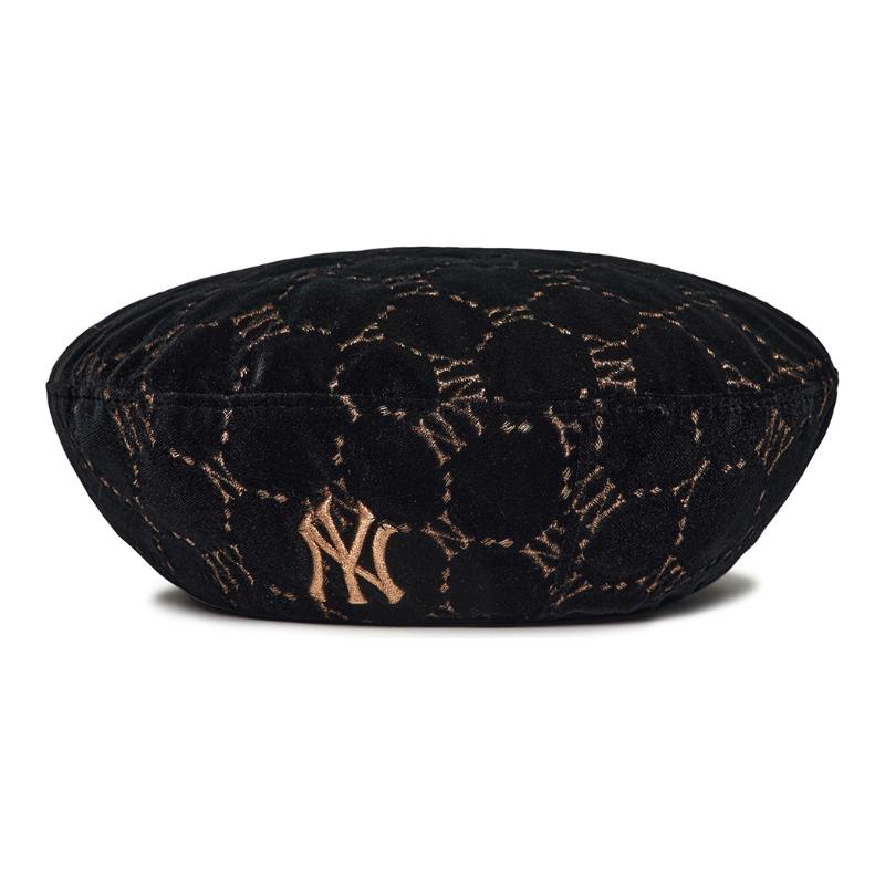 MLB Old Flower Cotton, Polyester Berets Unisex Fashion 3ACBVG016-50BKS F
