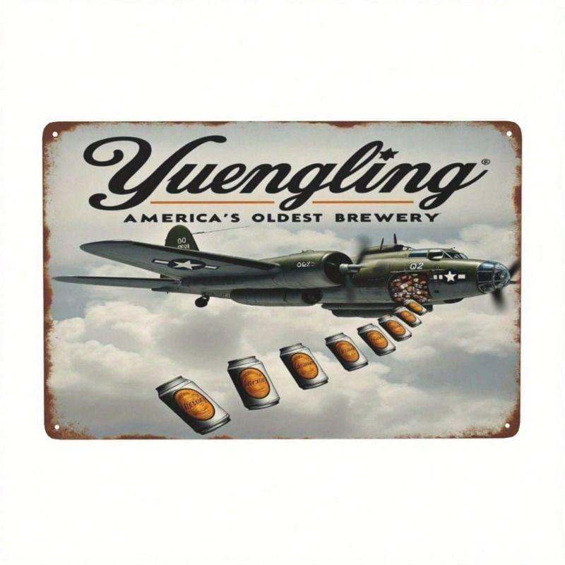 Металлический настенный знак, Ретро-декор Yuengling Beer 8x12 дюймов для бара