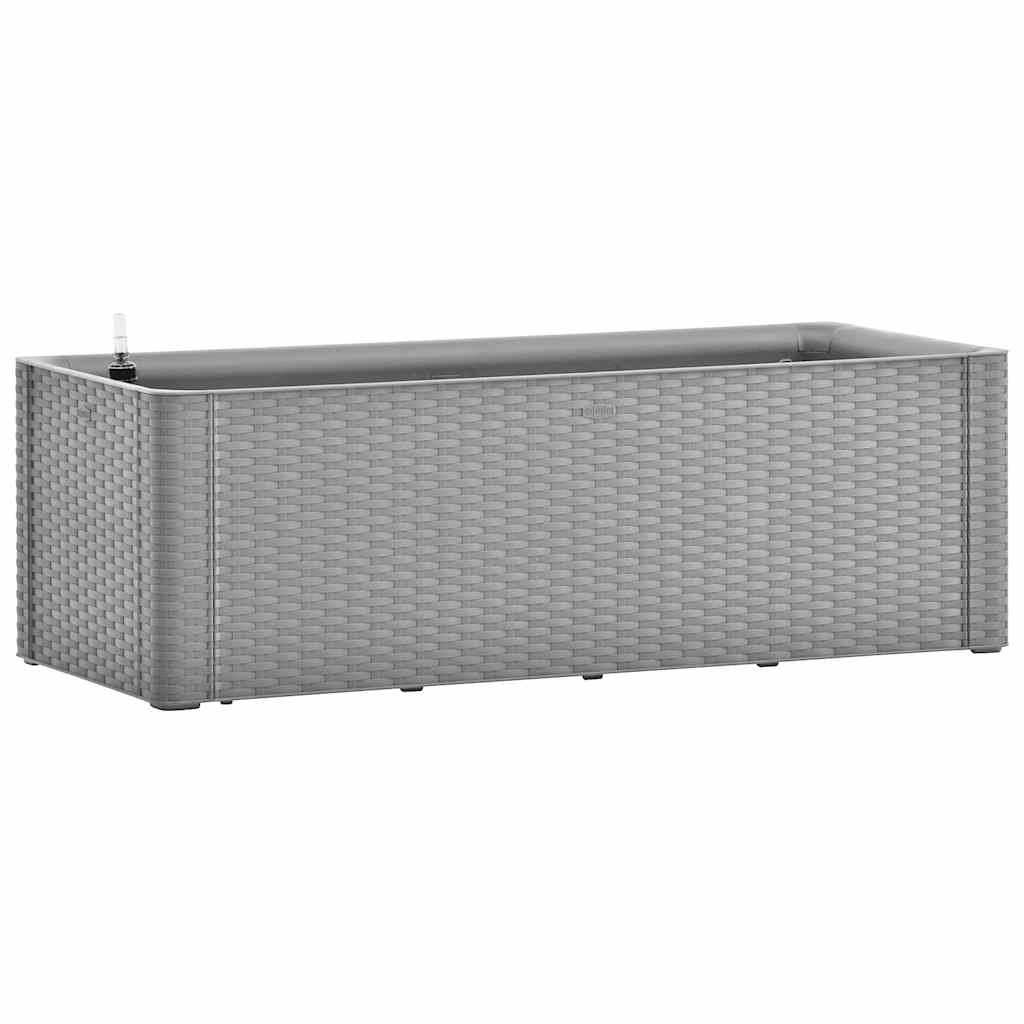vidaXL Garten-Hochbeet mit Selbstbewässerungssystem Grau 100x43x33 cm