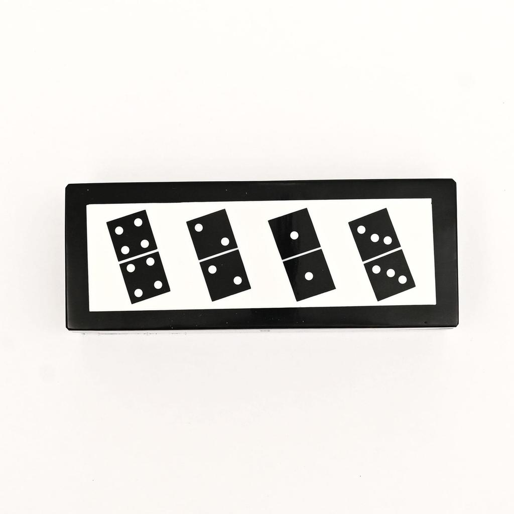Black Resin Mdf Domino Box | Mdf Storage Case