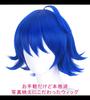 CaseEden Cosplay Wig, Short, 30cm, Heat Resistant, Blue Hair, with 2 Wig Nets Included