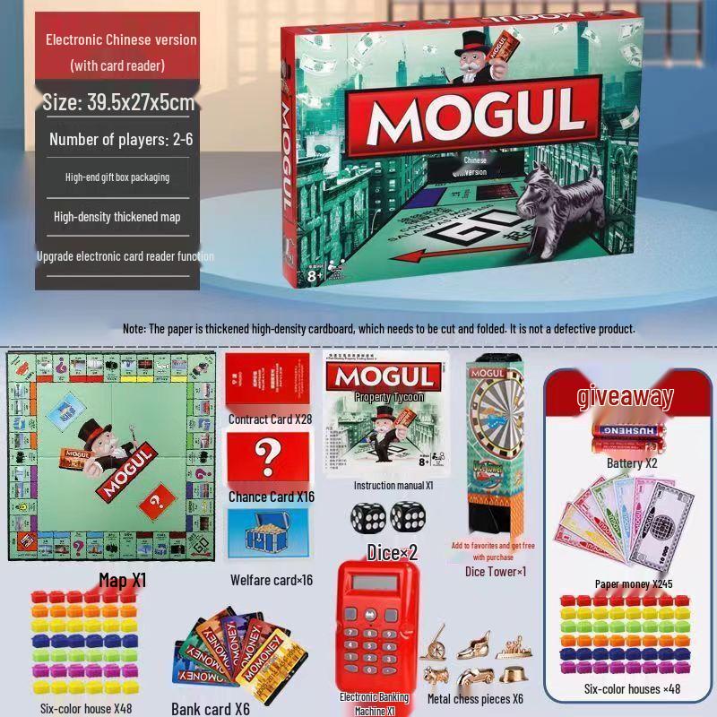 QiuQiao Luksusowa gra planszowa Monopoly