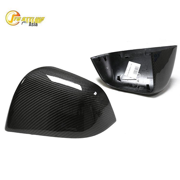 Suitable for Tesla Model Y: Carbon Fiber Rearview Mirror Cover Replacement