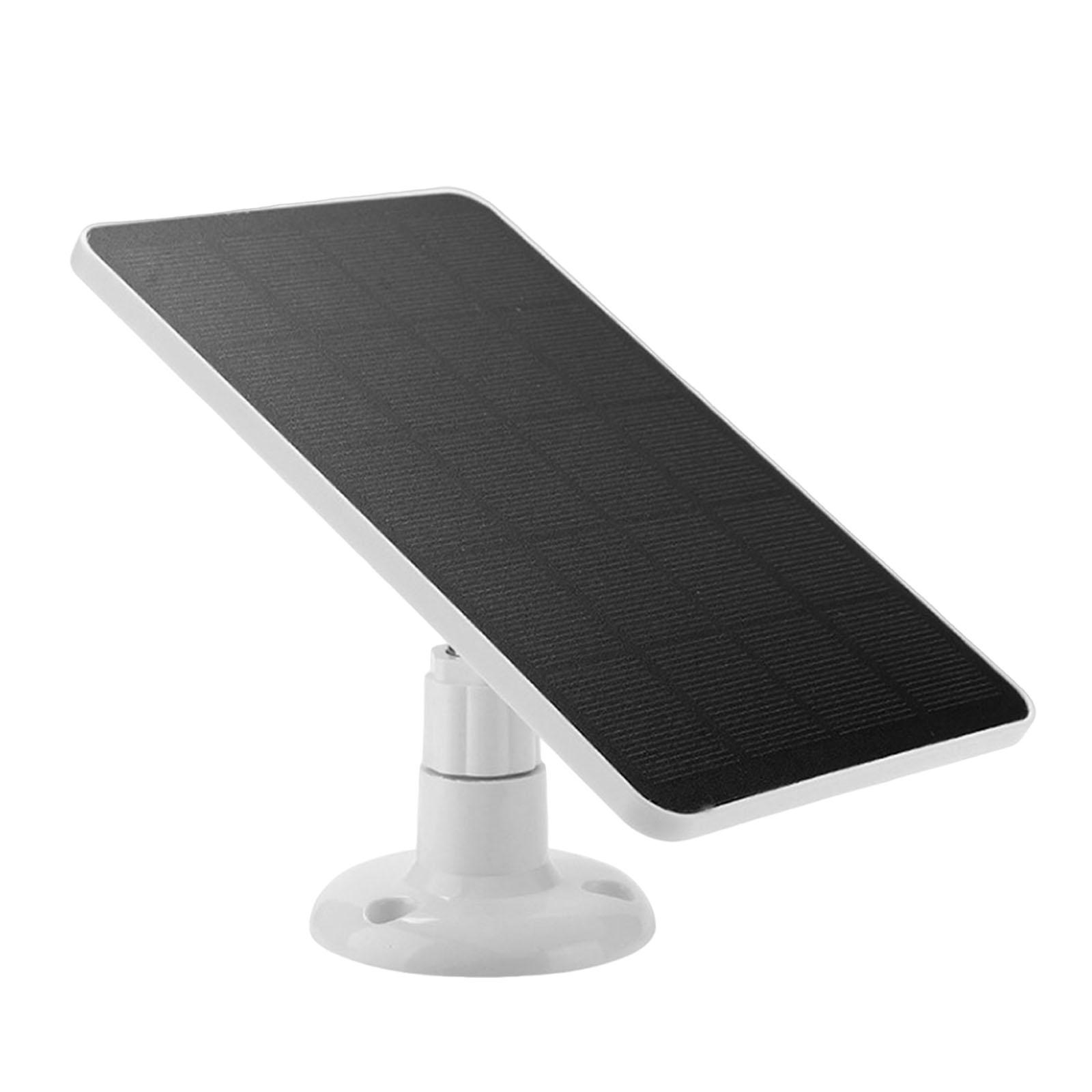 4W 5V Solar Charging Board IPX6 Waterproof Monocrystalline Charging Panel Solar-Powered Plate for Doorbell Surveillance Camera