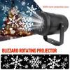 Double Tube Snowflake Christmas Projection Lamp Atmosphere Decoration Small Night Lamp Outdoor Projection Atmosphere Lamp