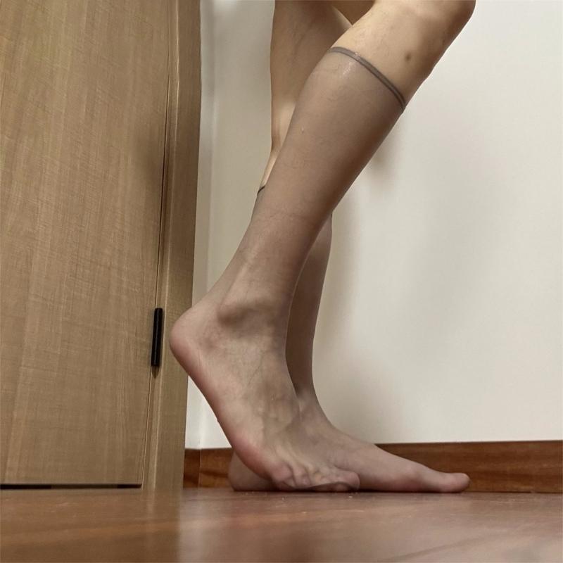 Mens Sheer Business Dress Socks Long Over the Calf Dress or Work Socks Nylon Dress Socks Knee Highs Dress Socks Gifts