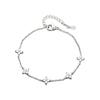 Women's Elegant Star Clover Zirconia Bracelet with Rhinestones