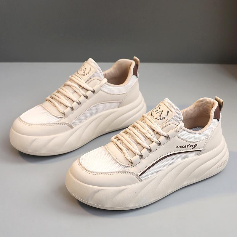 

Hy5808 Новые белые туфли, женские весенне-летние туфли с толстой сеткой и лифтом, женские дышащие туфли, студенческая корейская модная обувь с сетчатой ​​поверхностью 35