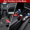 MORDEN MS 2 Pack Car Seat Gap Filler Organizer, Automotive Front Seat Storage With Cup Holder, Auto Console Side Extra Storage Boxes - Passenger &