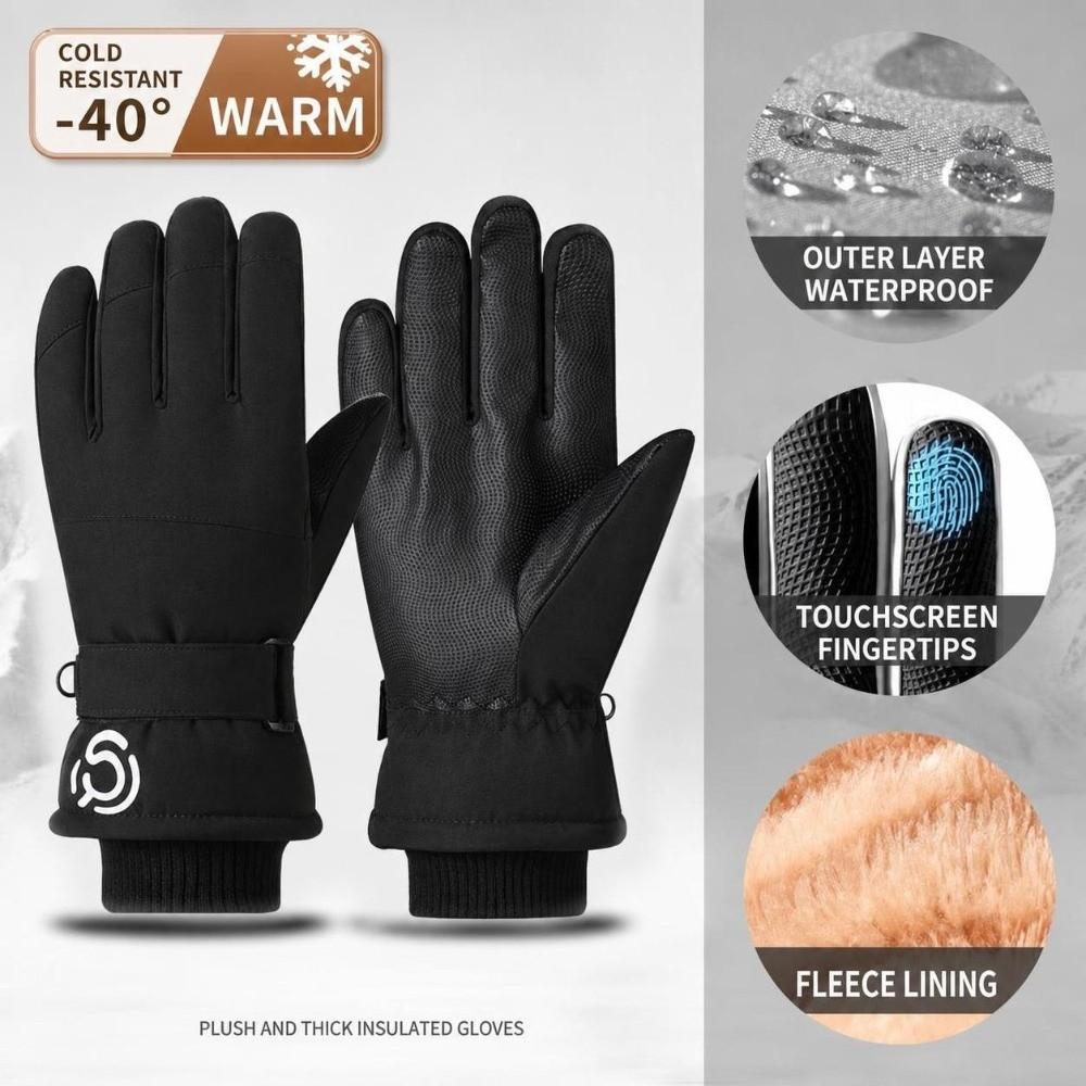 Cold-proof Skiing Gloves Windproof Outdoor Cycling Gloves Trendy Snowboard Gloves for Men Women