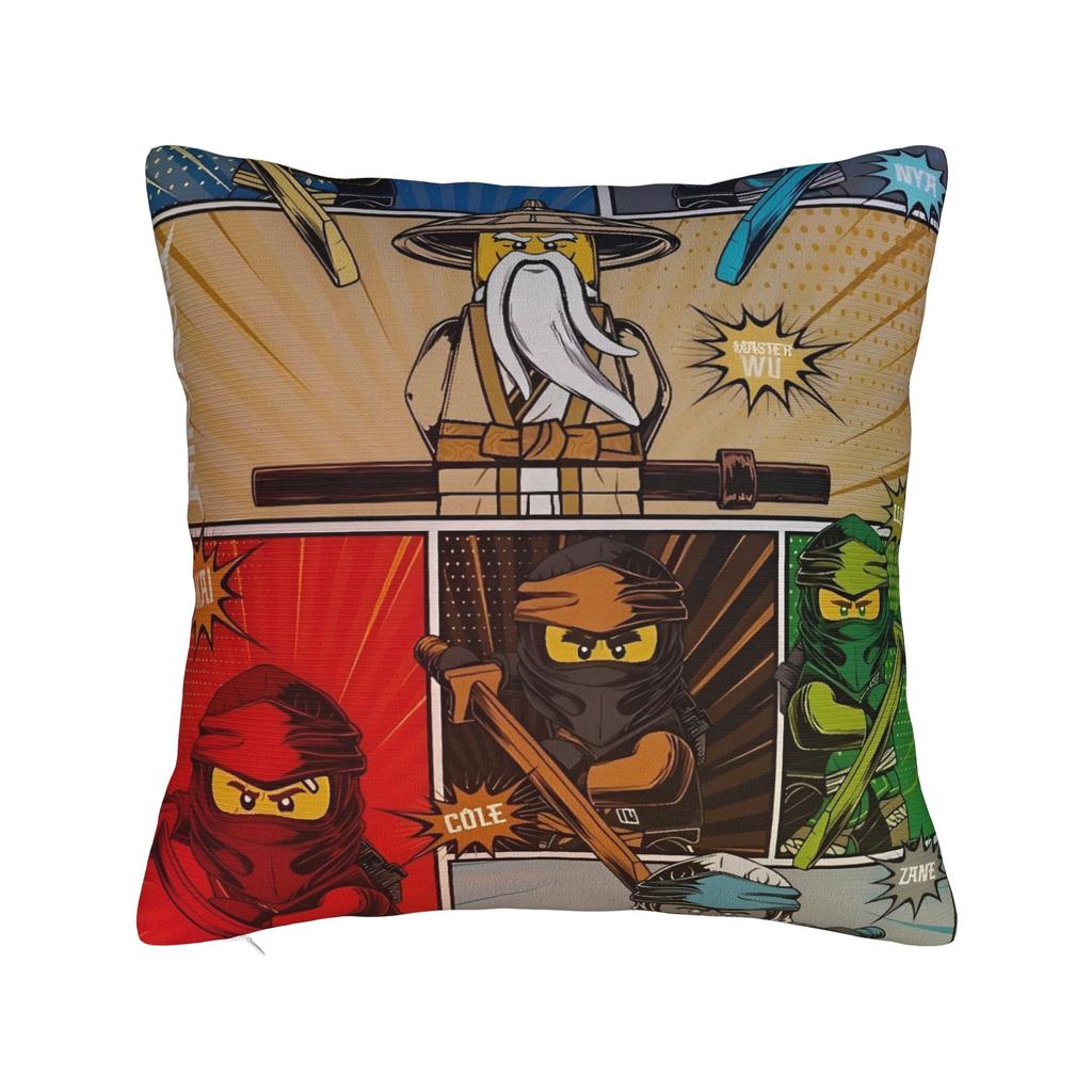 Pillow Case Soft Pillow Cover For Chair Sofa Home Decor Vintage N-ninja-going Pillowcases